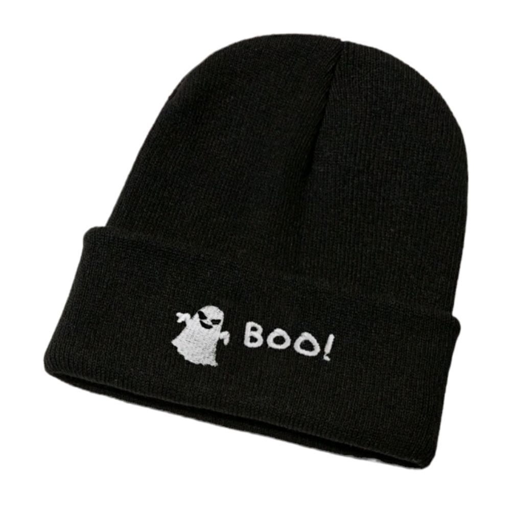 Boo! Embroidered Beanie Hat